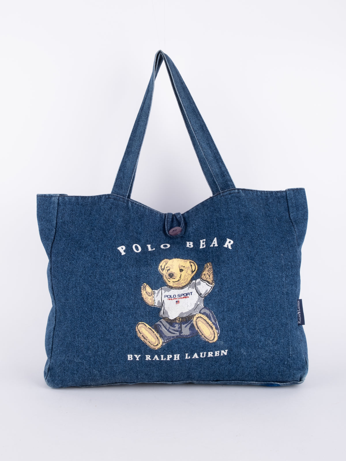 Ralph Lauren Rare Denim Polo Bear Tote Bag נדיר מאוד