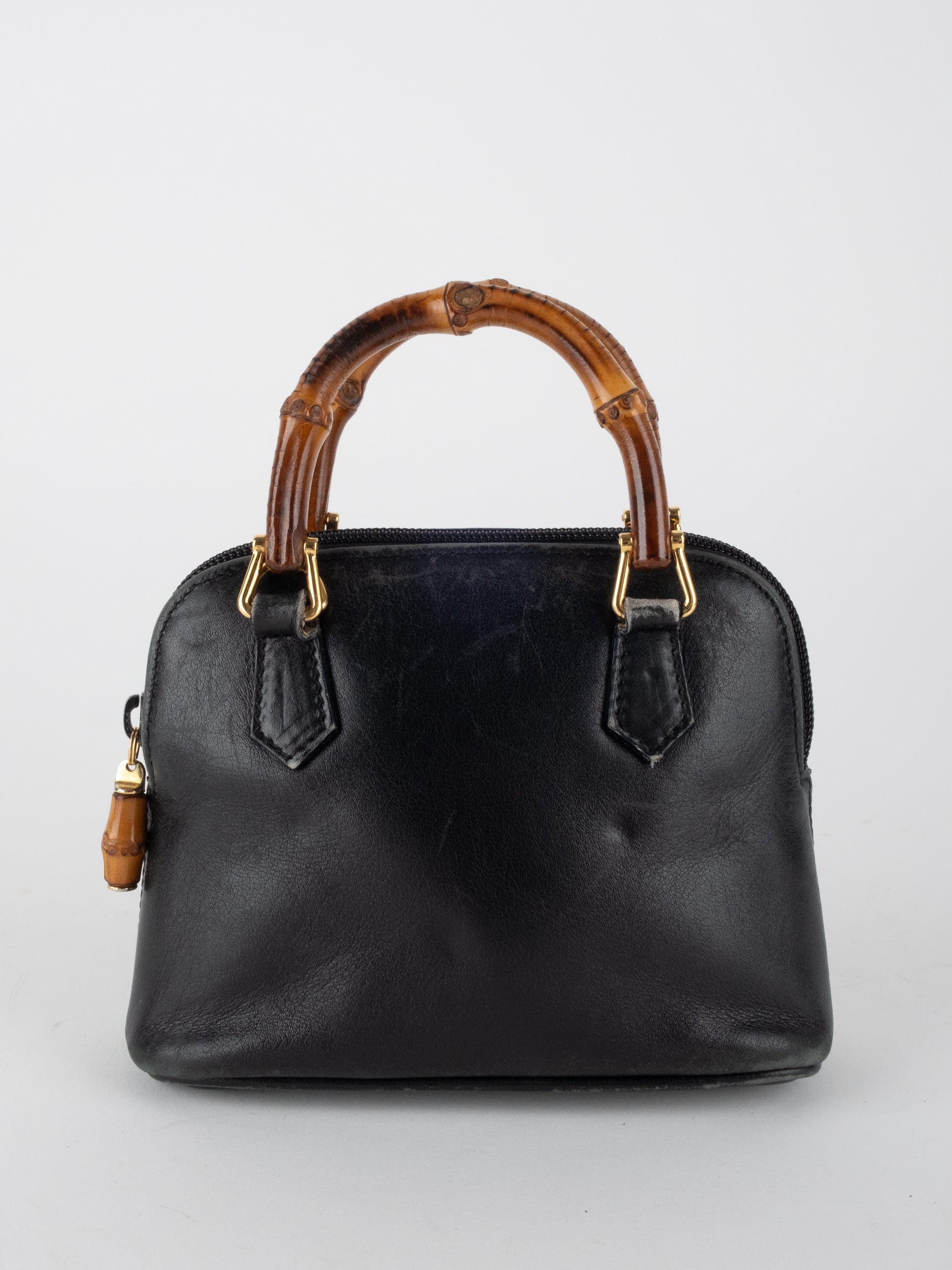 GUCCI Bamboo Handle Bag Black - פריט נדיר להשגה