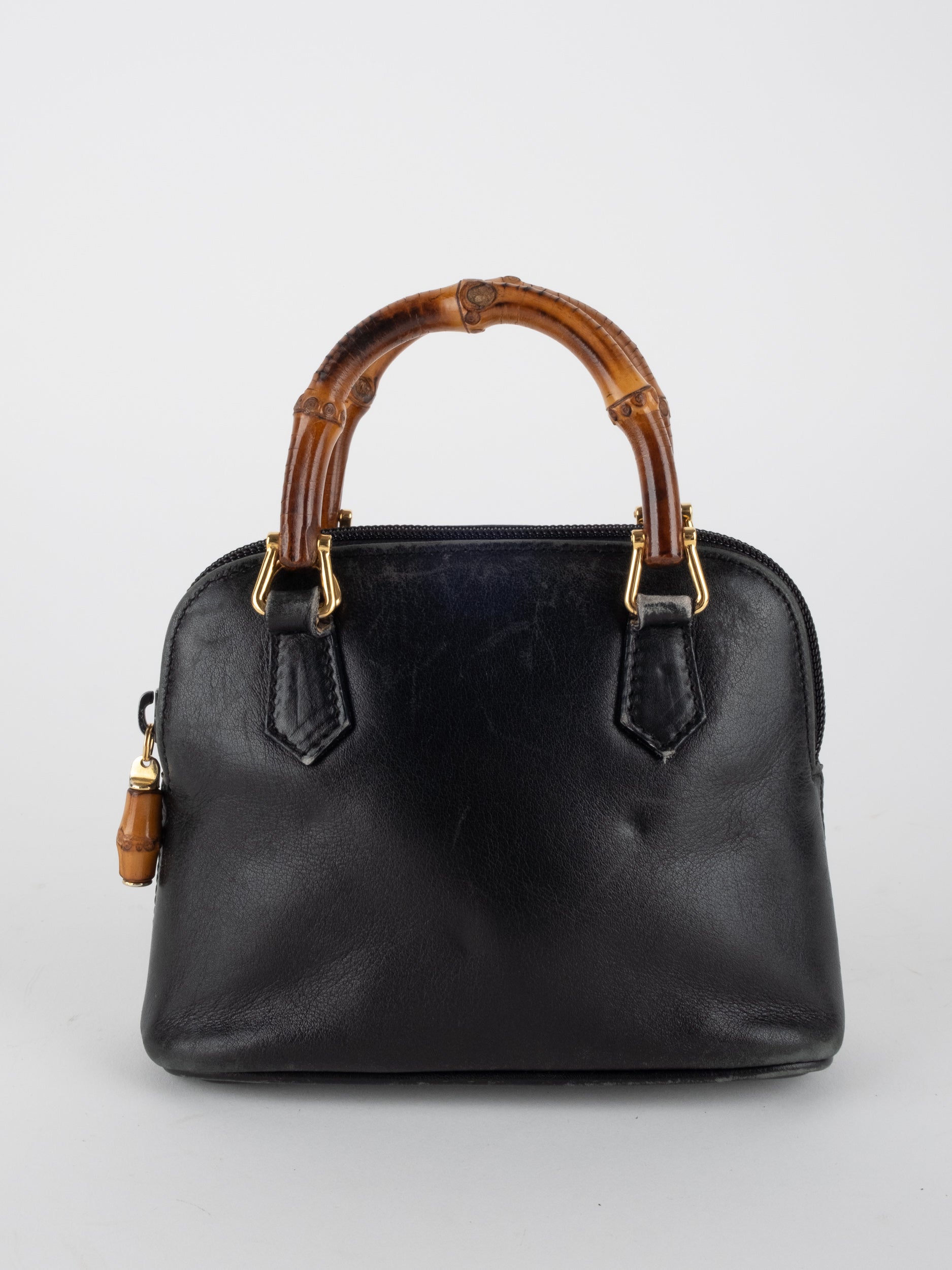 GUCCI Bamboo Handle Bag Black - פריט נדיר להשגה