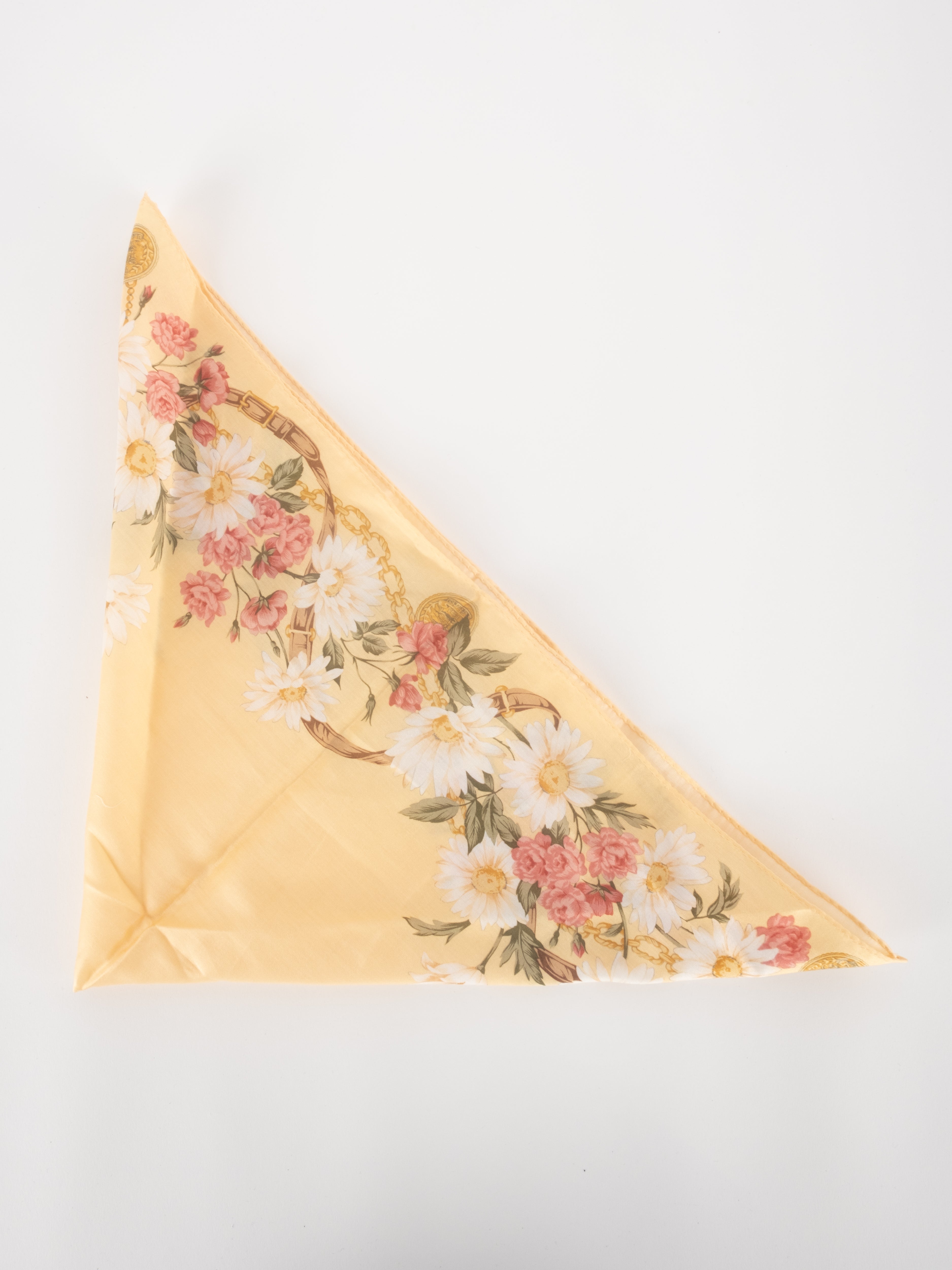 Burberry Floral Silk Scarf – Vintage Cream Bloom Print