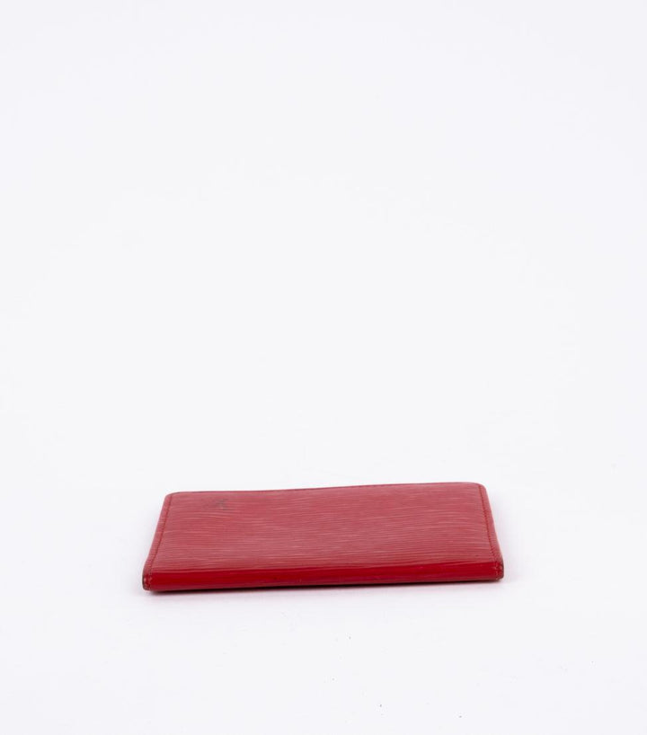 Red Leather Card Holder - Volver