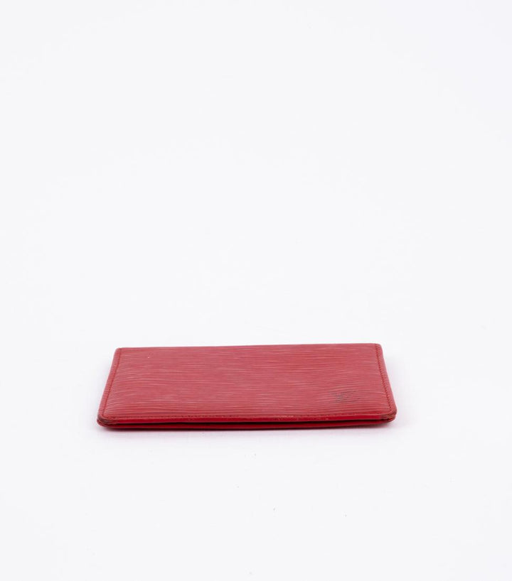 Red Leather Card Holder - Volver