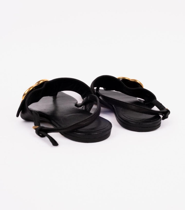 Black-Gold Sandals - Volver