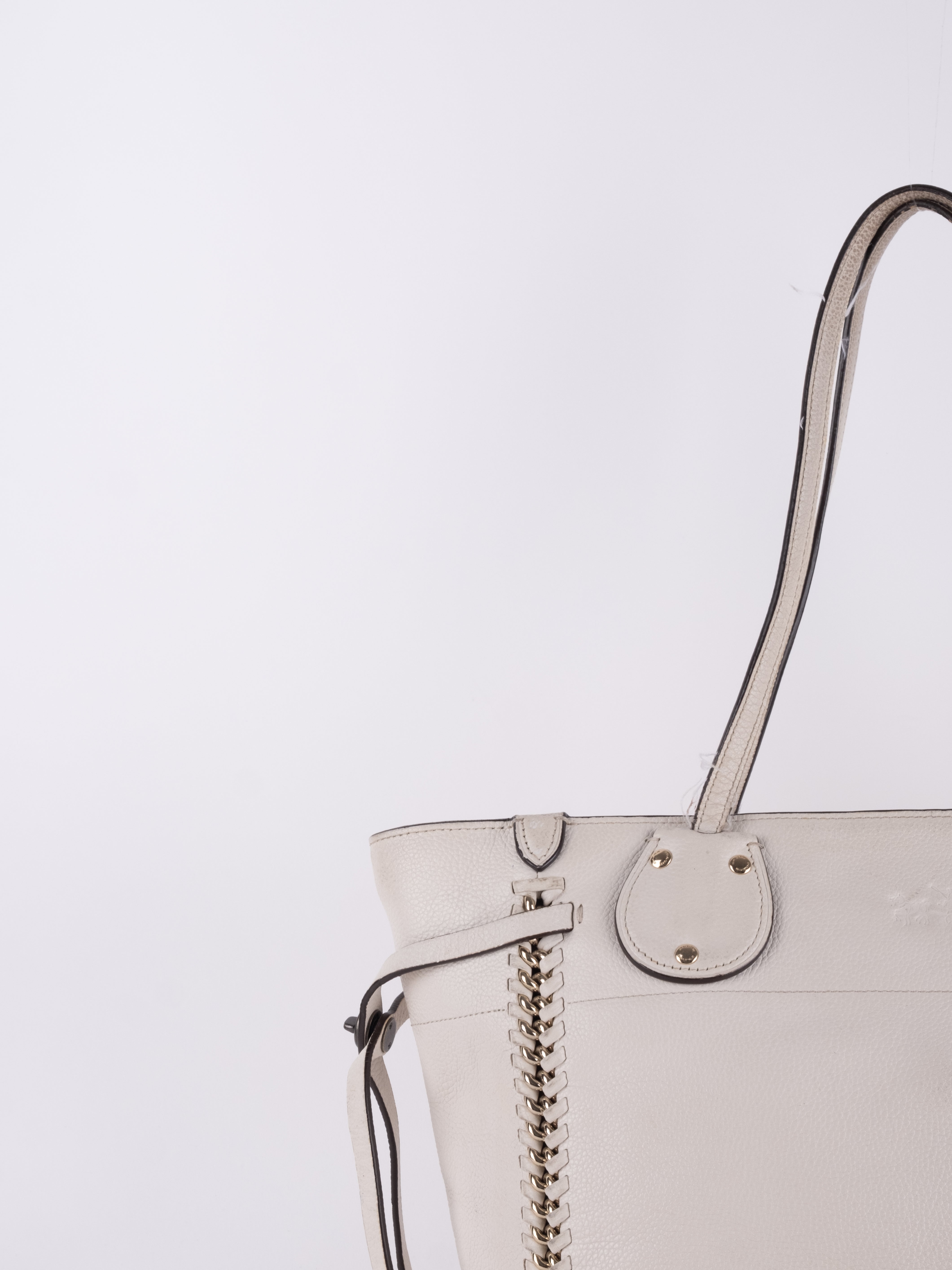 Coach Leather Tote Bag White