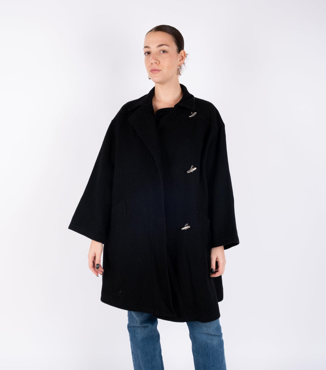 Black Wool Coat - Volver