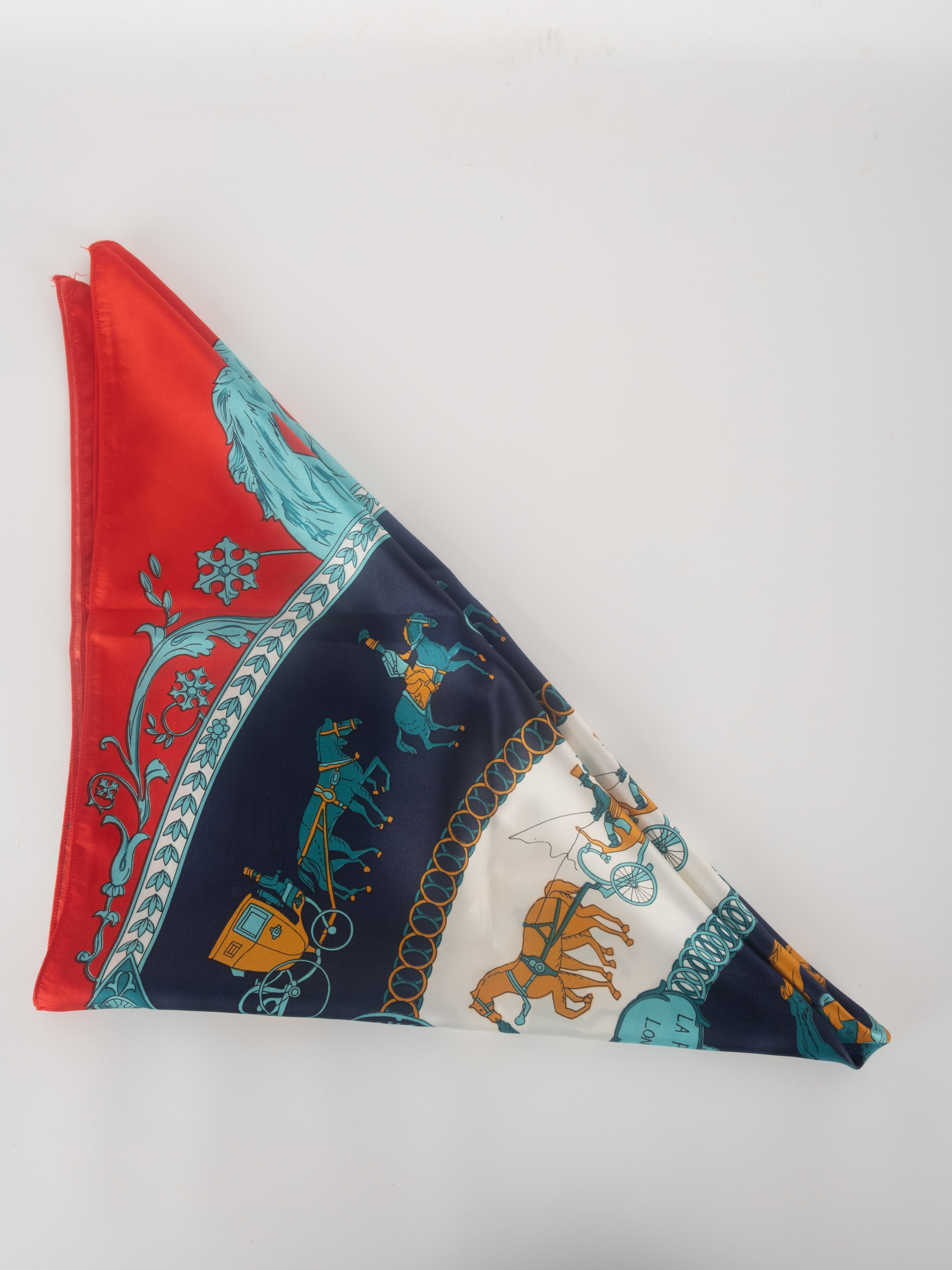 Longchamp Zodiac Print Scarf – Multicolor Vintage