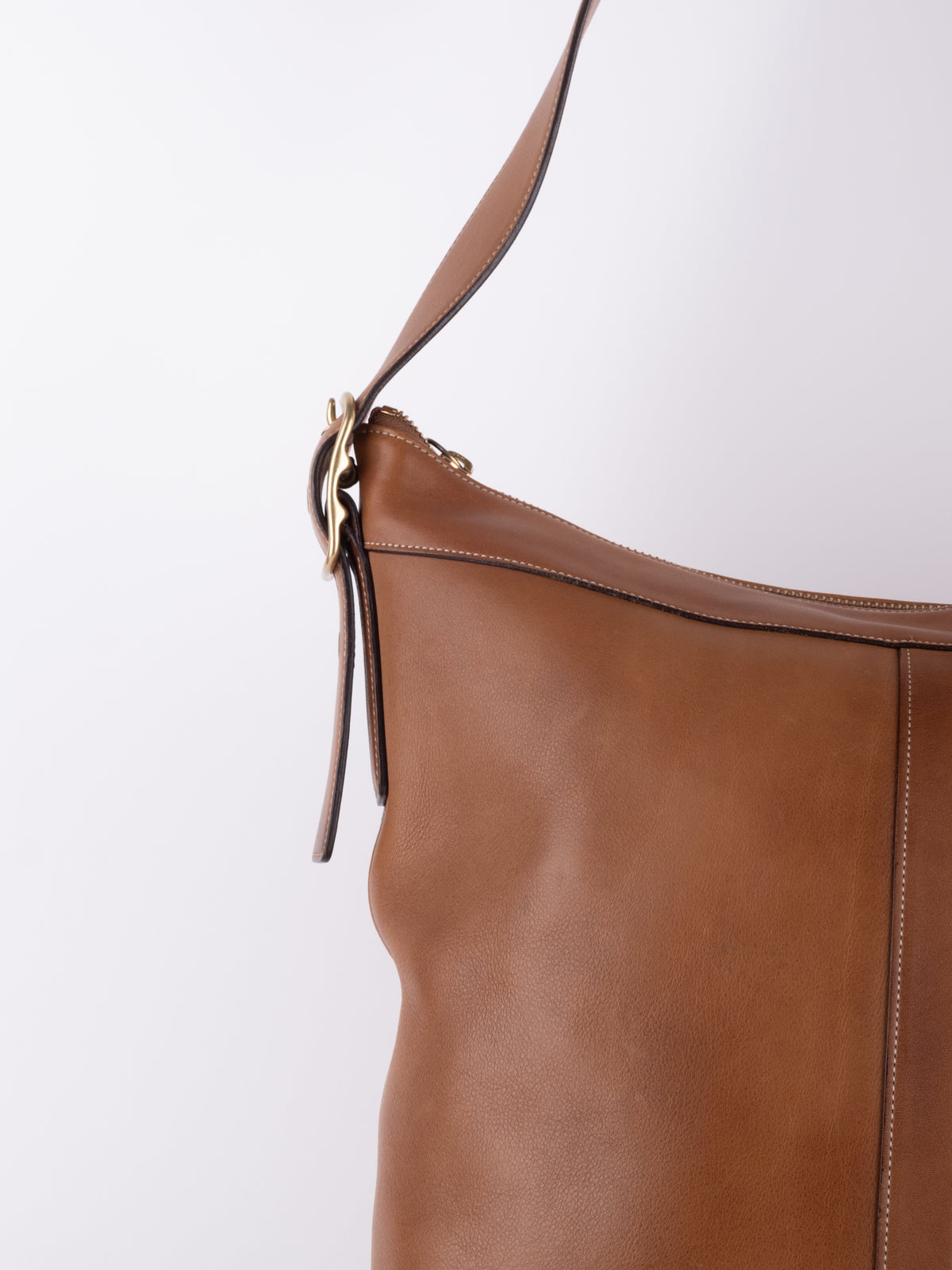 Coach Vintage Brown Leather Shoulder Bag