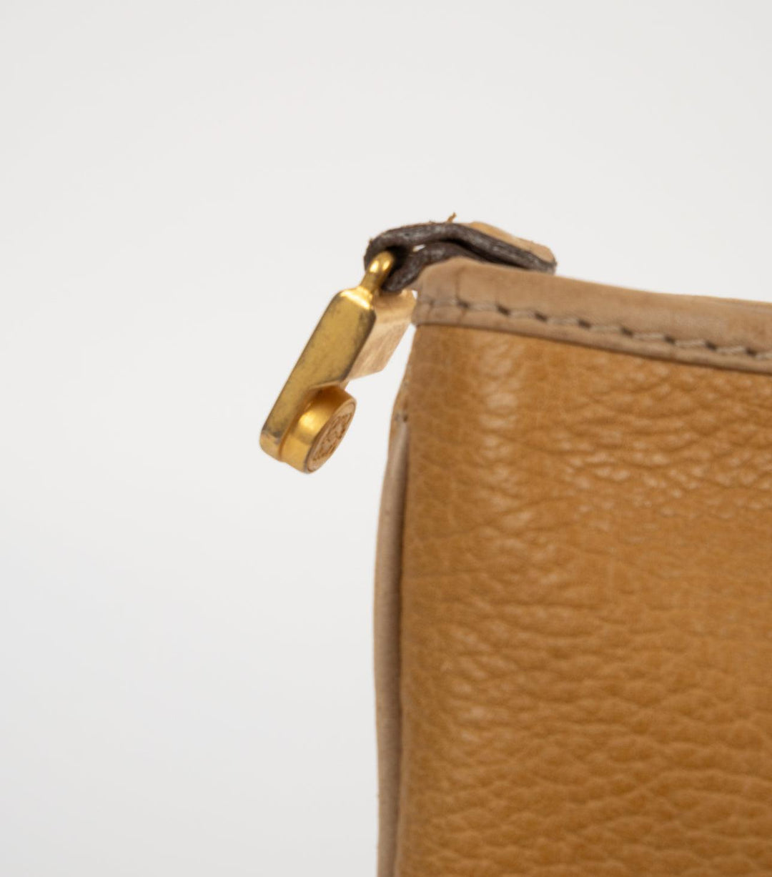 Light Brown Leather Clutch - Volver