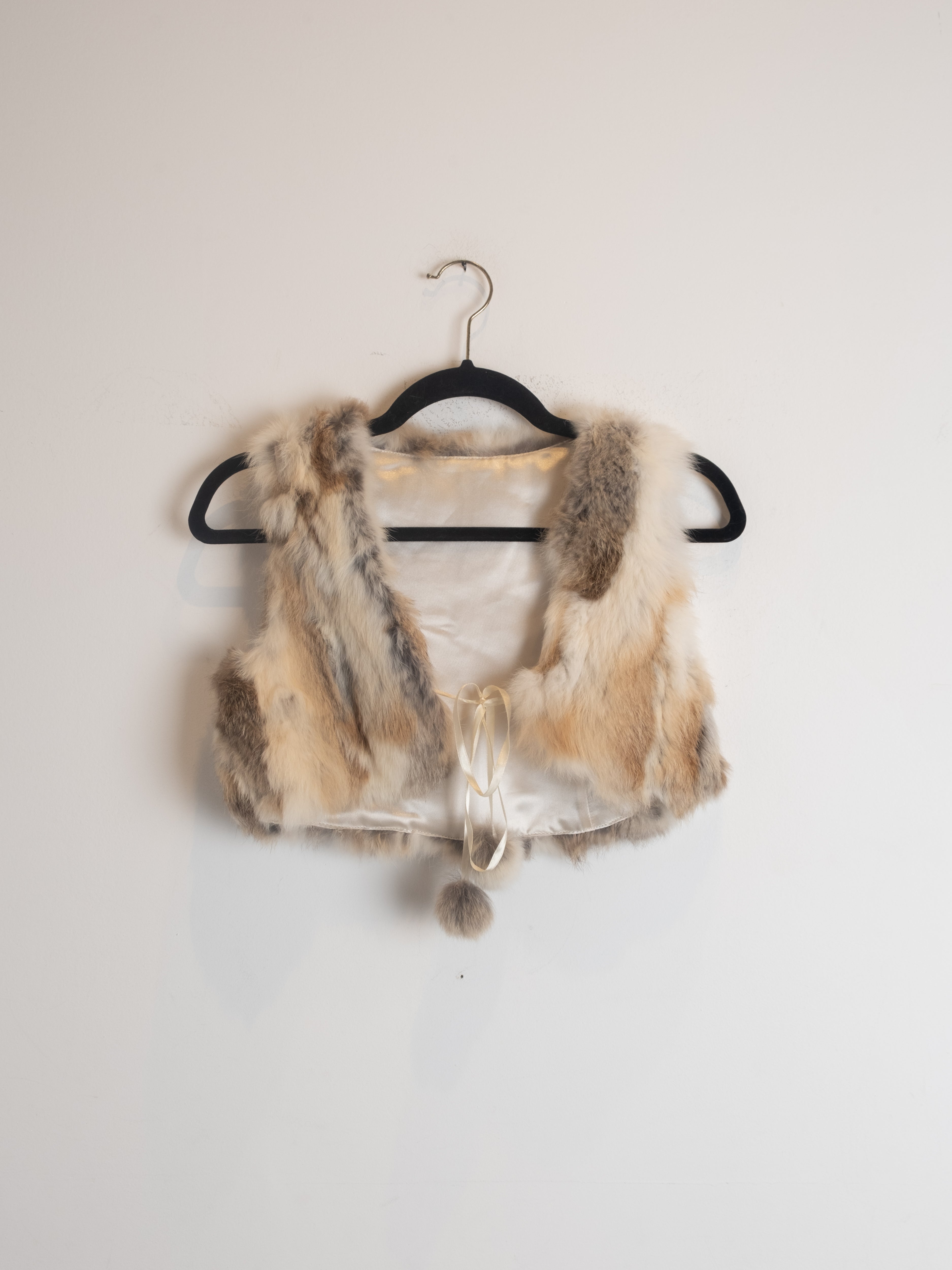 Vintage Fur Vest Cropped