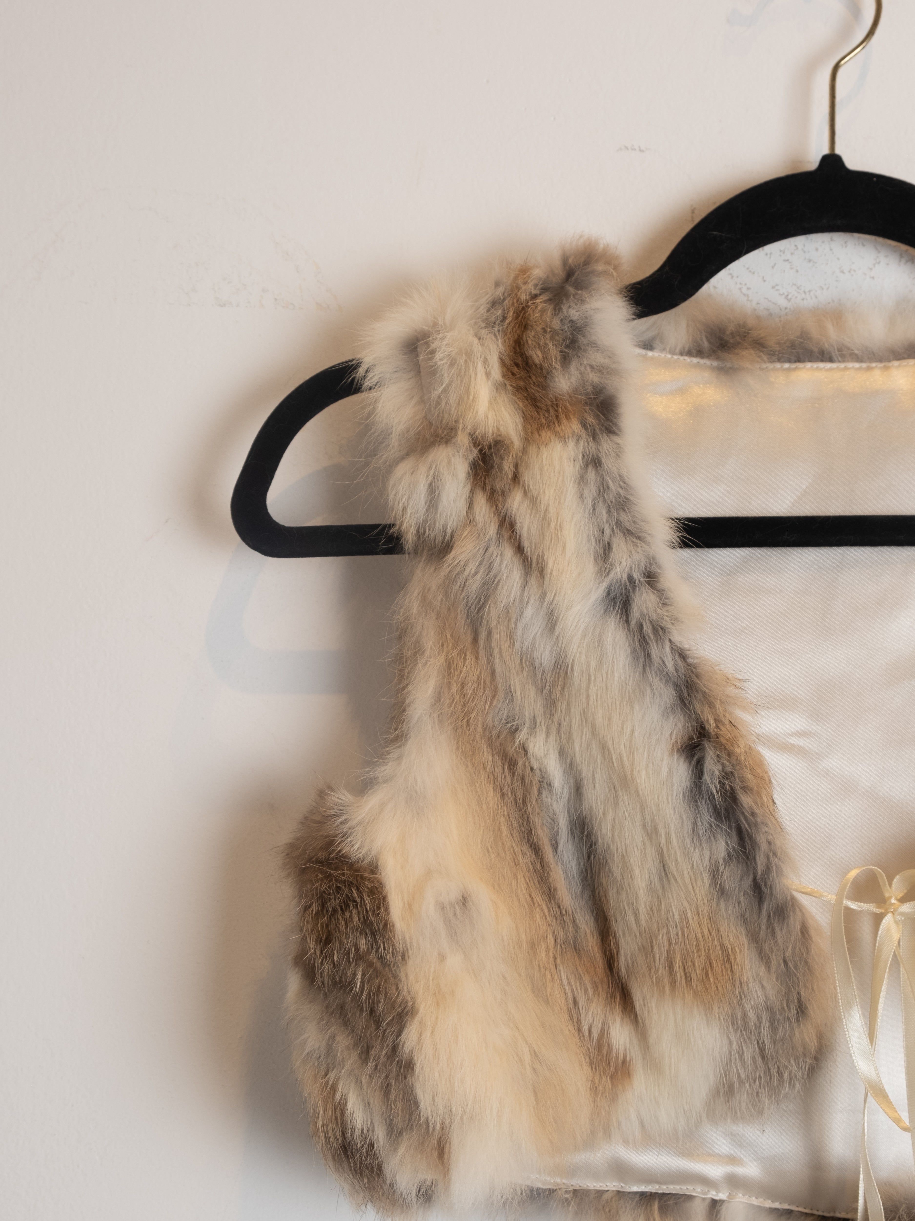 Vintage Fur Vest Cropped