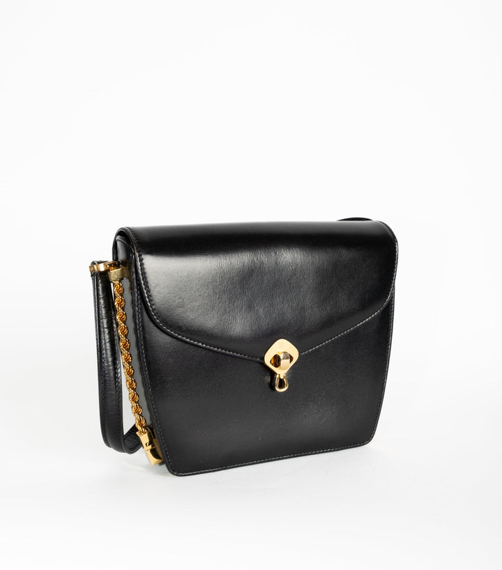 Date Night Black Leather Bag - Volver