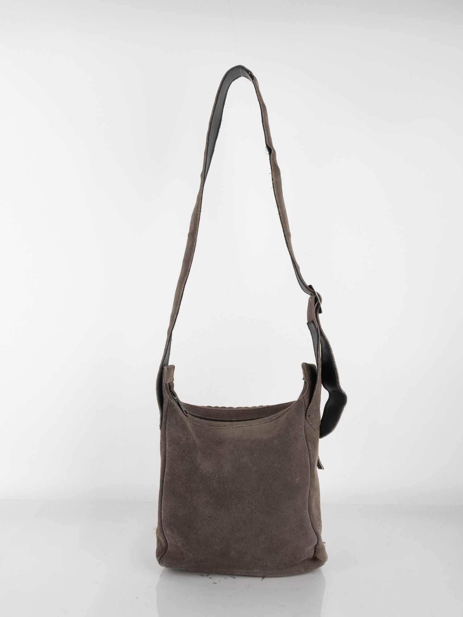 Vintage Brown Suede Fringe Bag