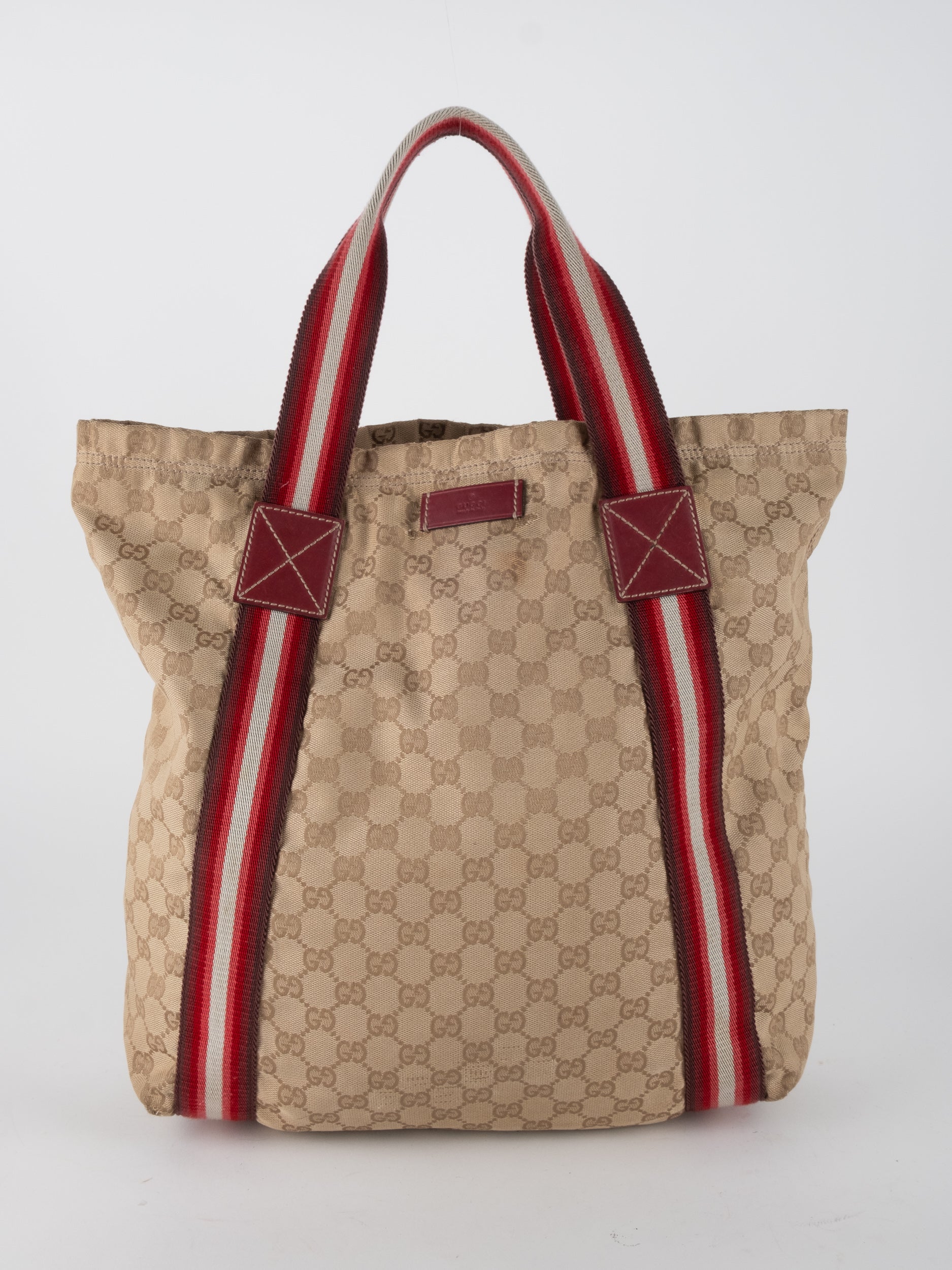GUCCI GG Web Tote Bag