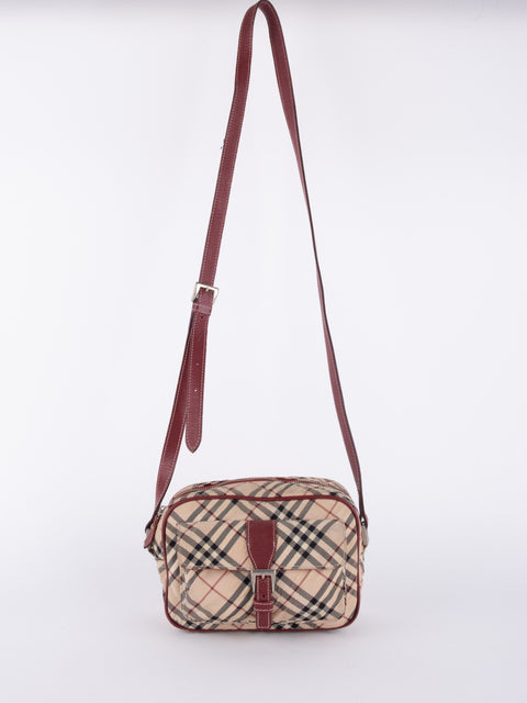 Burberry Vintage Nova Check Crossbody Bag