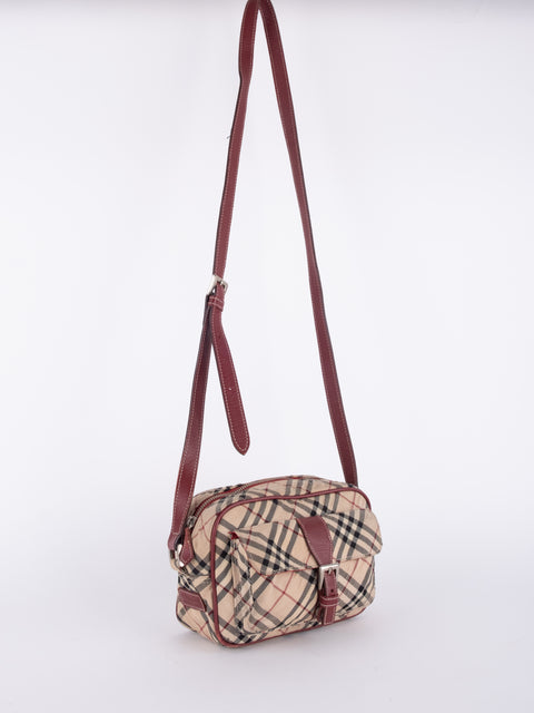 Burberry Vintage Nova Check Crossbody Bag