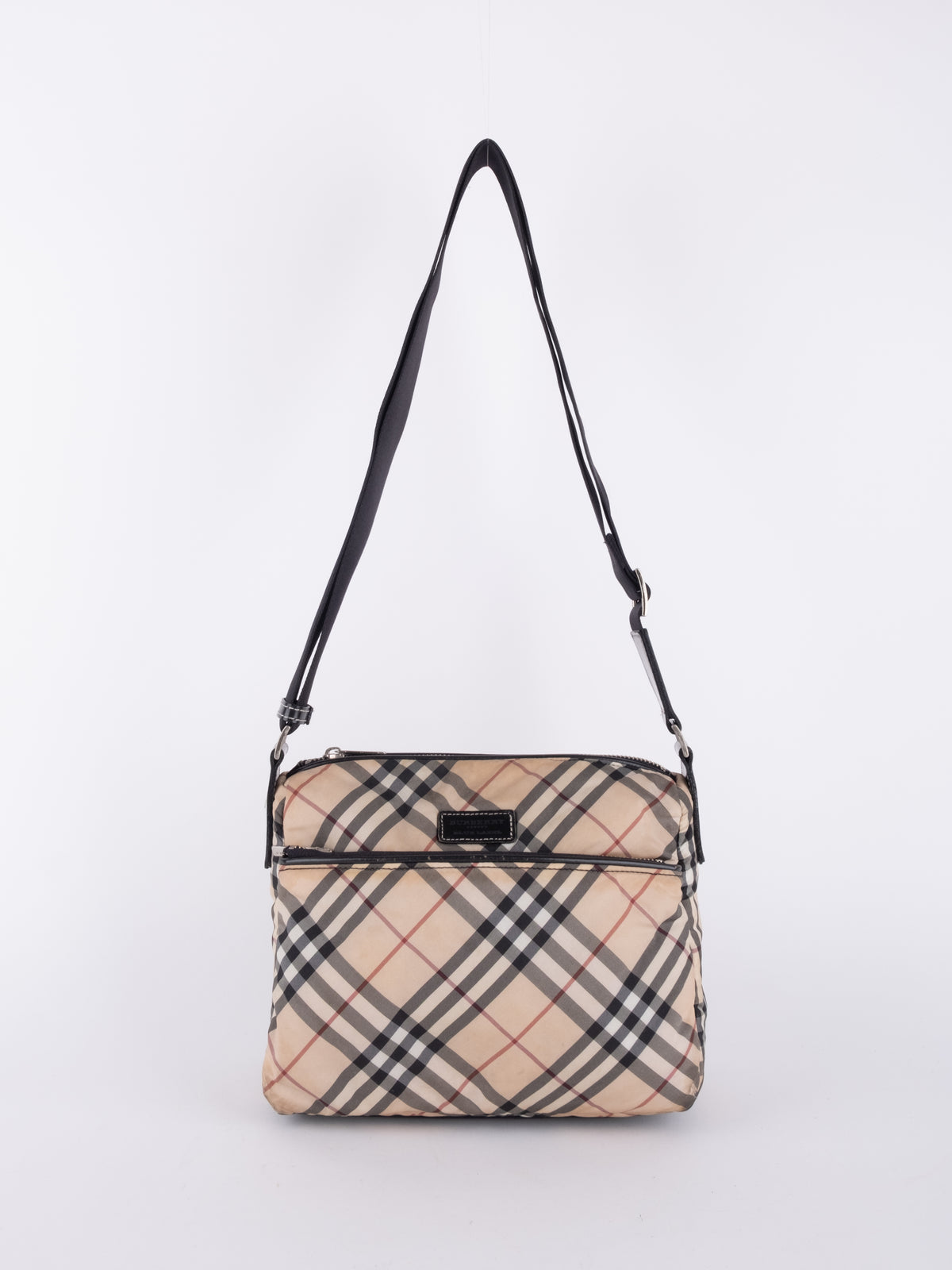 Burberry Vintage Nova Check Flap Crossbody Bag