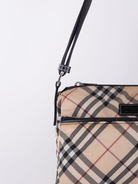 Burberry Vintage Nova Check Flap Crossbody Bag