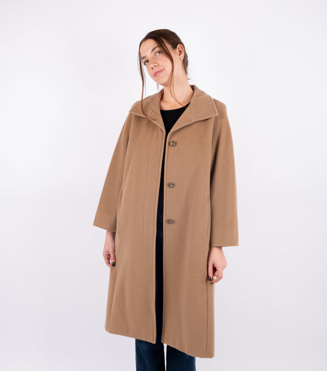 Light Brown Wool Coat - Volver