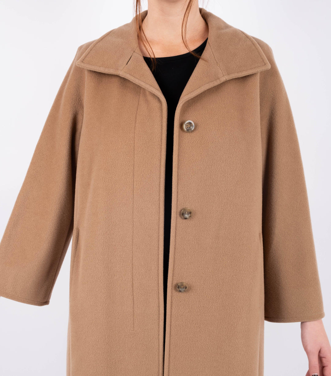 Light Brown Wool Coat - Volver