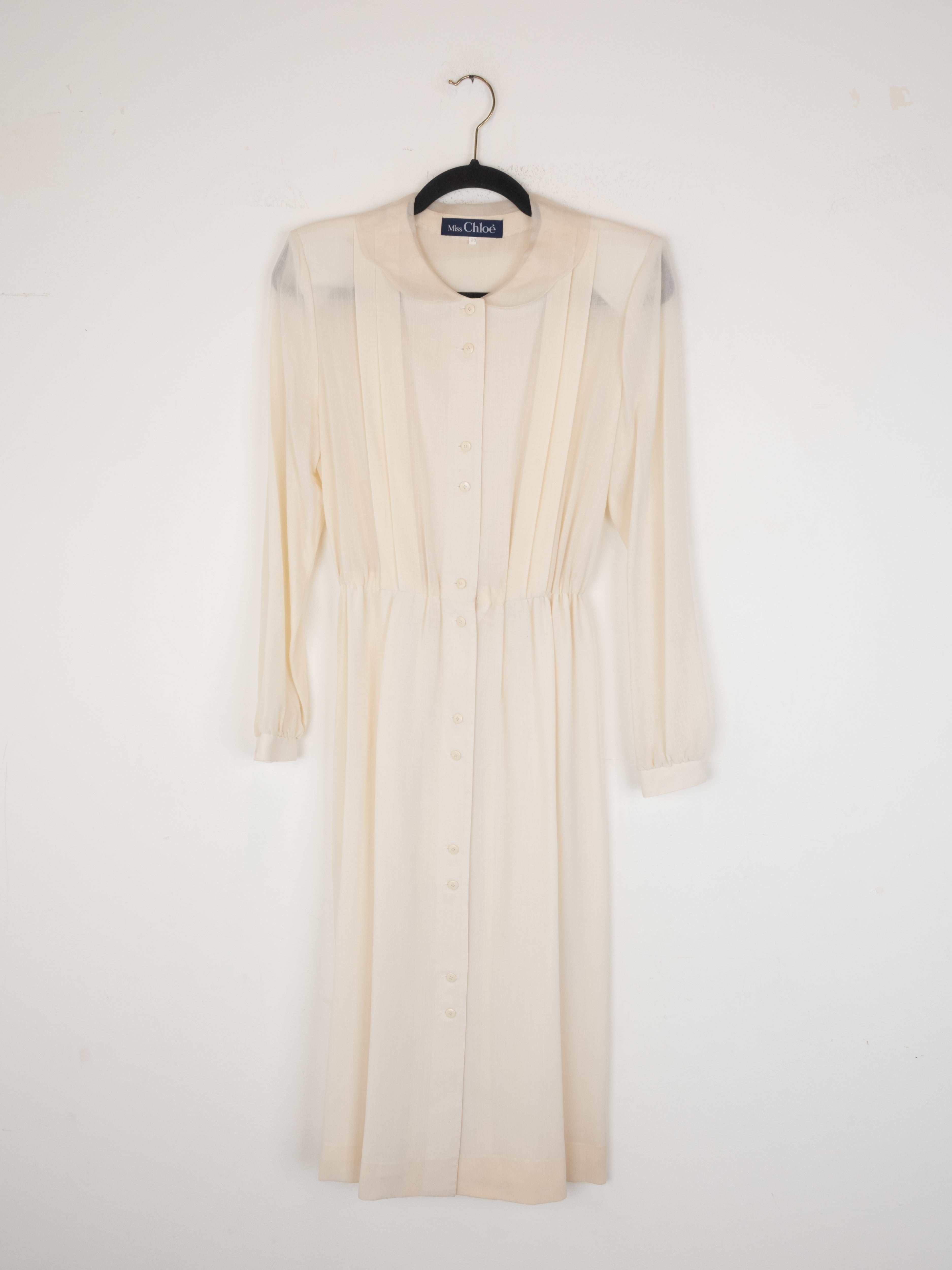 Chloe Cream Button Down Dress