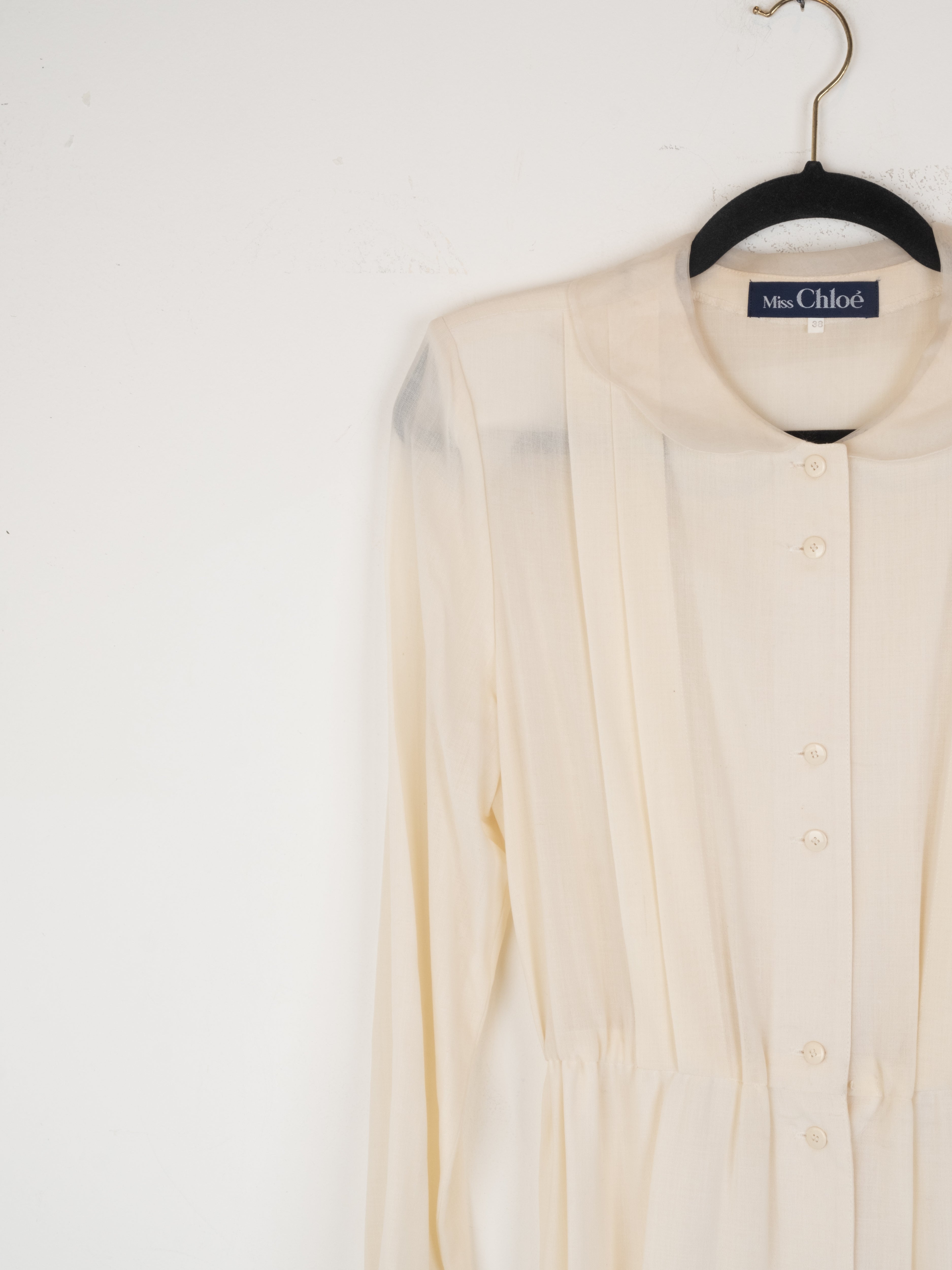 Chloe Cream Button Down Dress