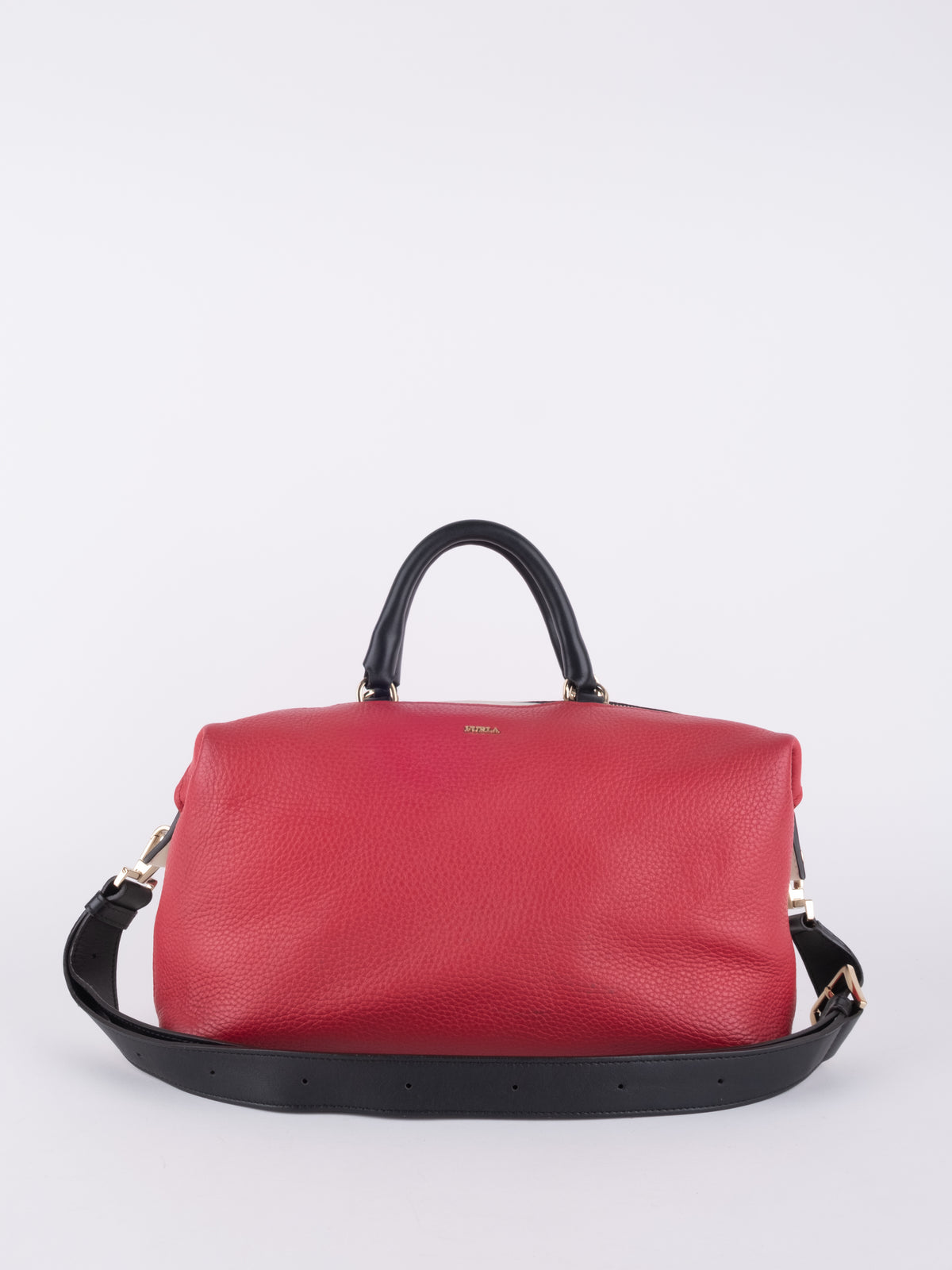 Furla Vintage Red Leather Mini Handbag