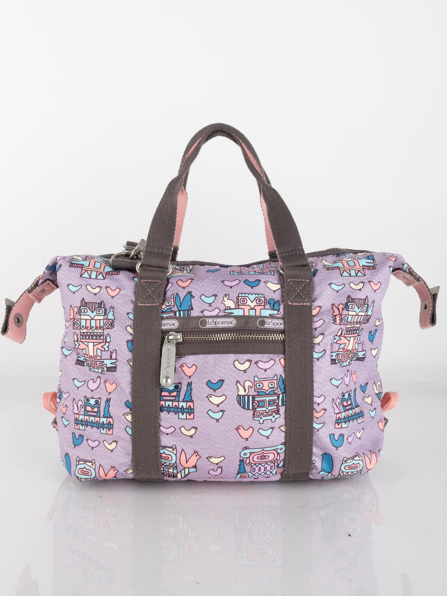 LeSportsac Purple Cartoon Print Travel Bag