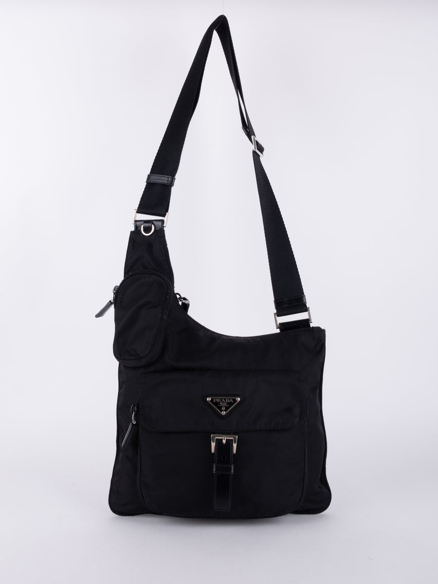 prada black shoulder bag