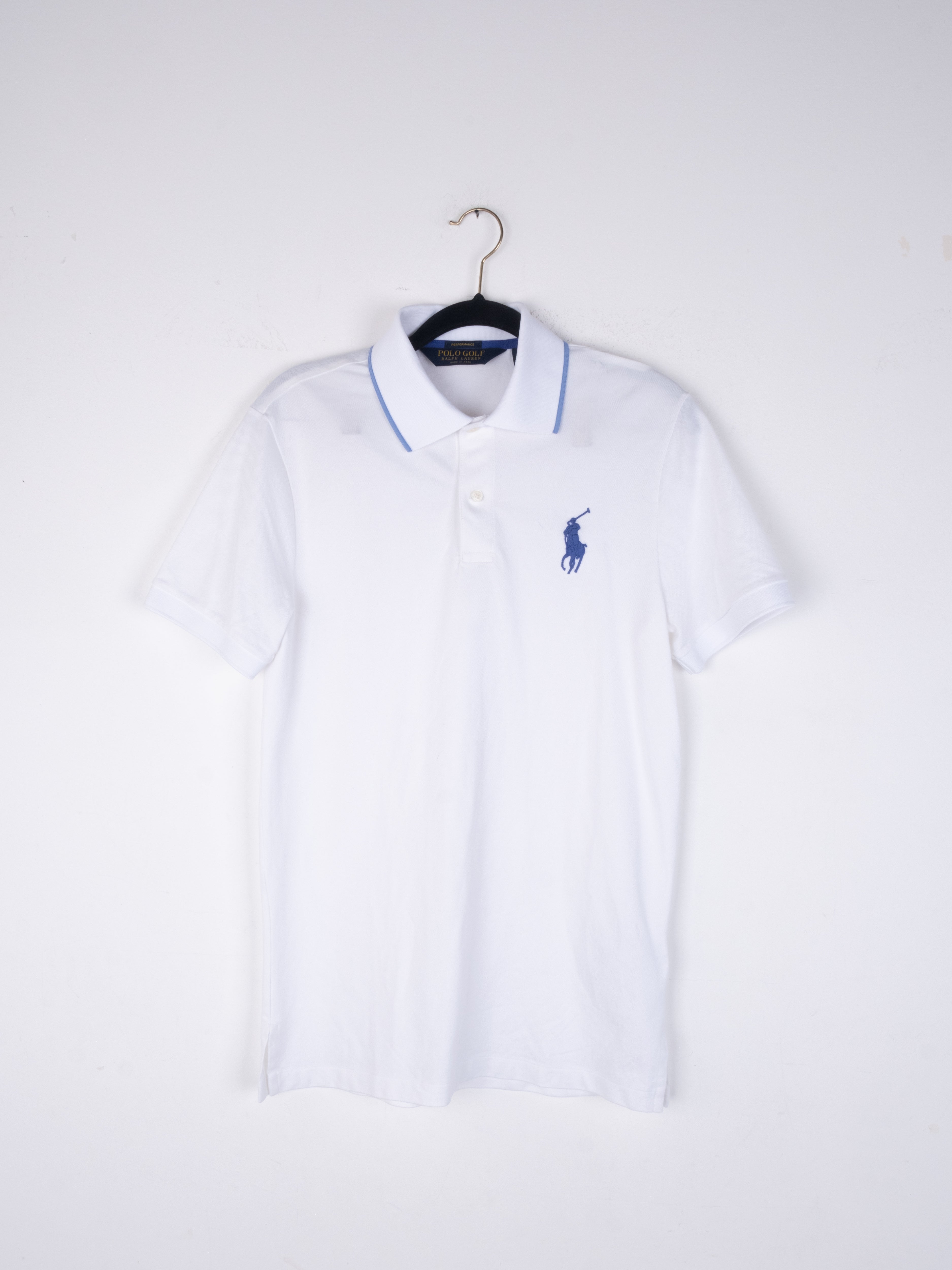 POLO RALPH LAUREN Polo Shirt White Blue Logo