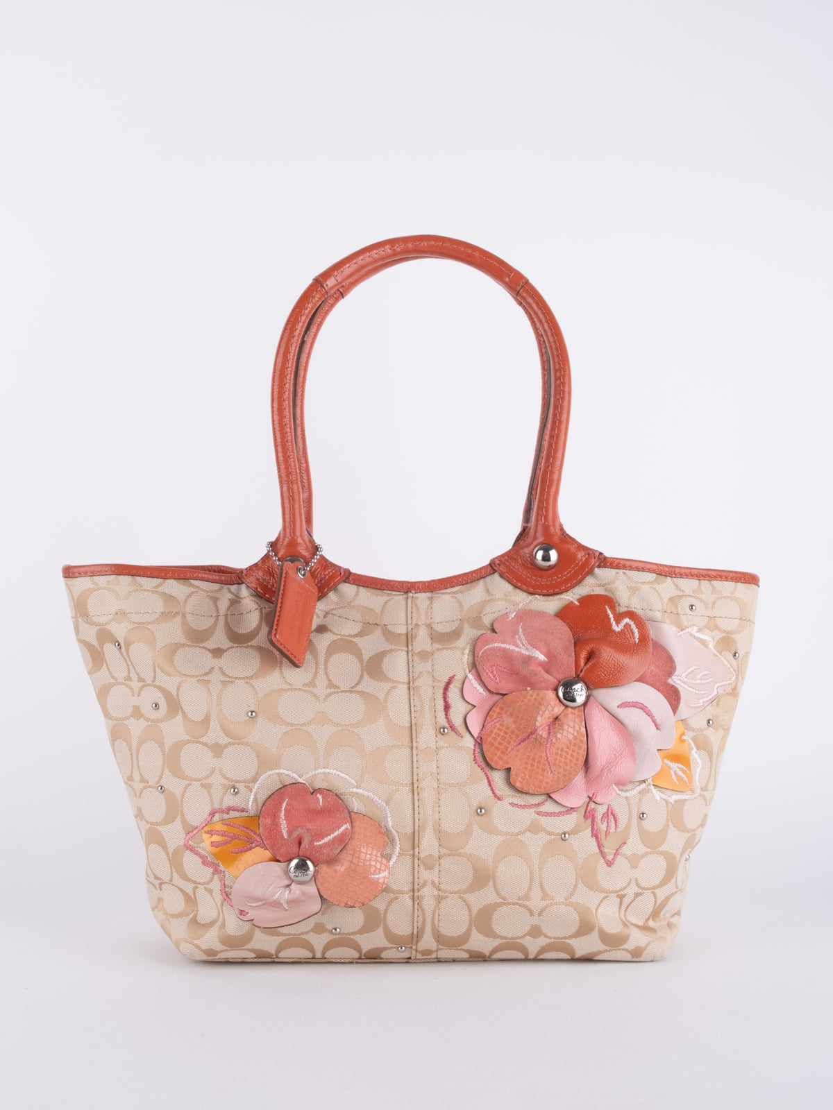 Coach Vintage Floral Signature Mini Tote Bag