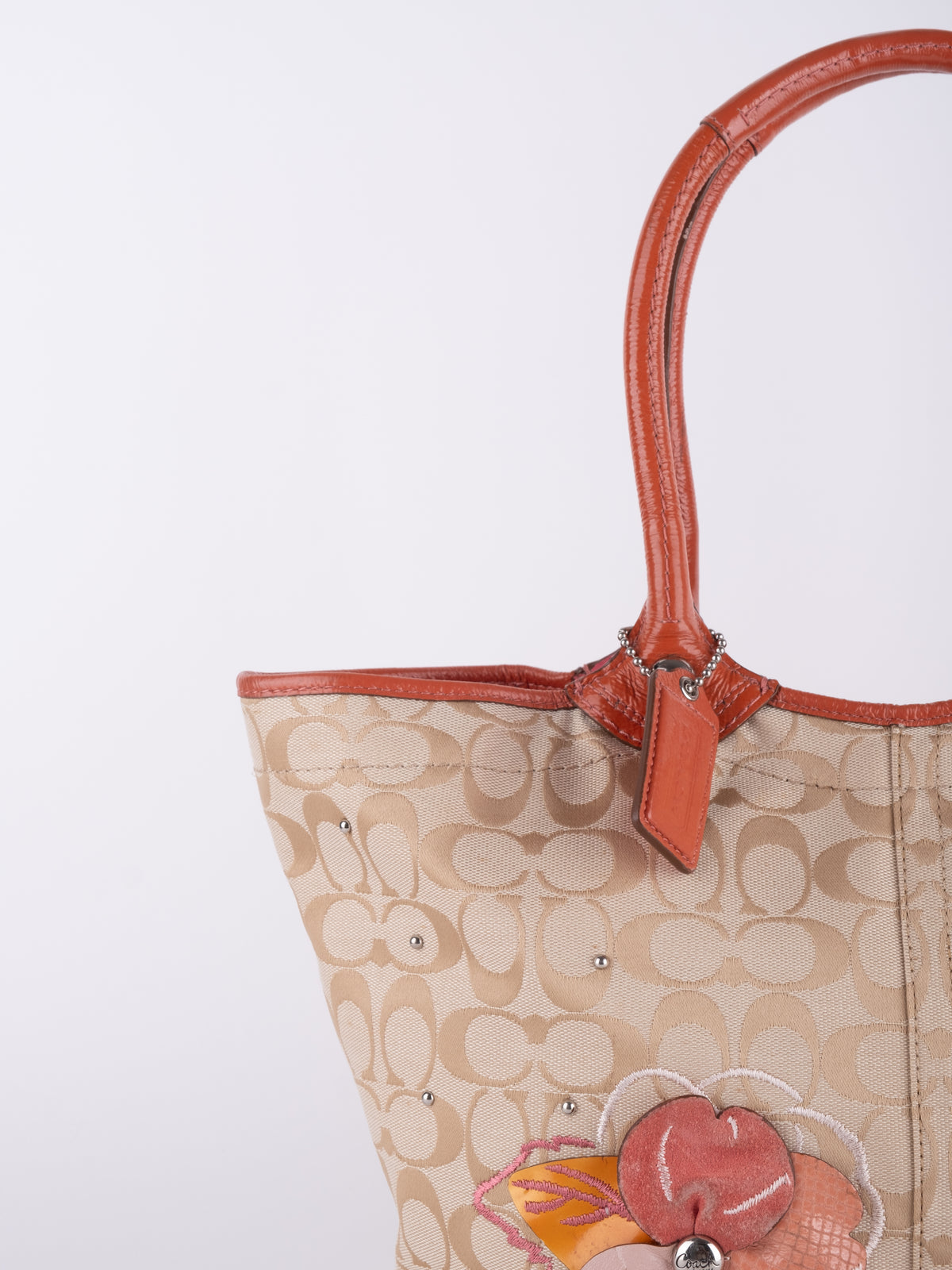 Coach Vintage Floral Signature Mini Tote Bag