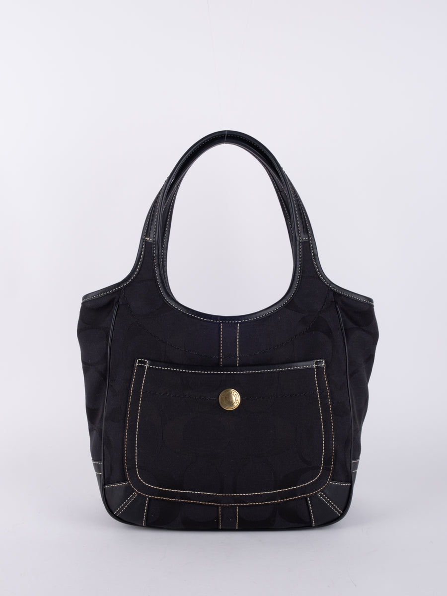 COACH black handbag