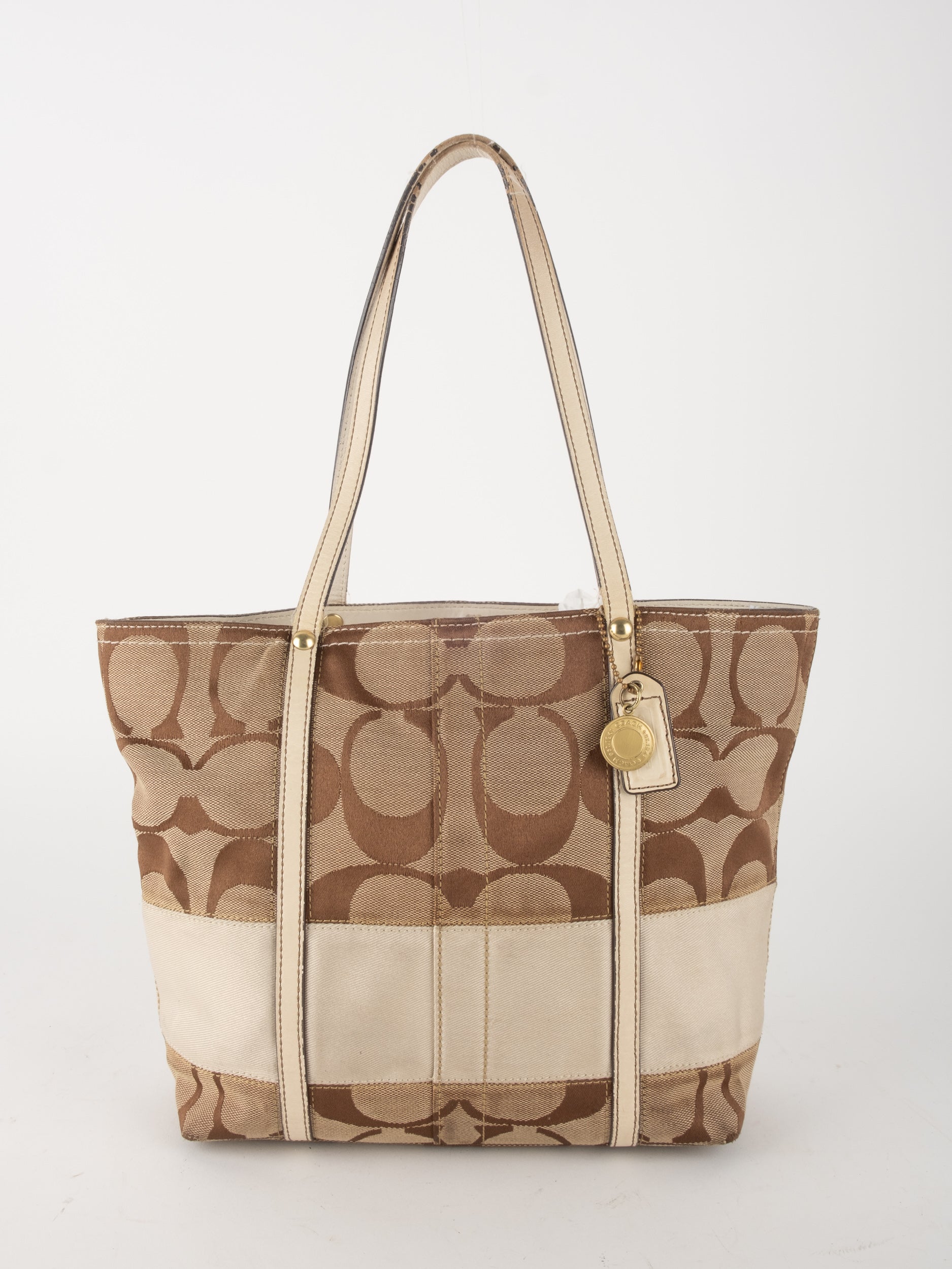 COACH Signature Stripe Tote