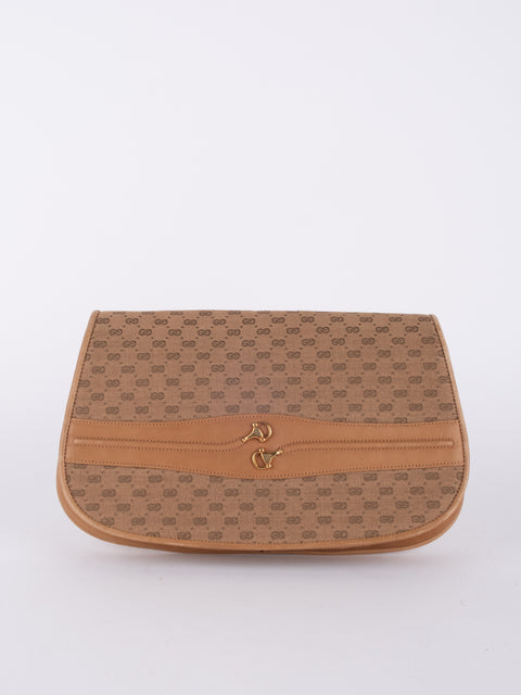 Gucci GG Supreme Vintage Flap Clutch