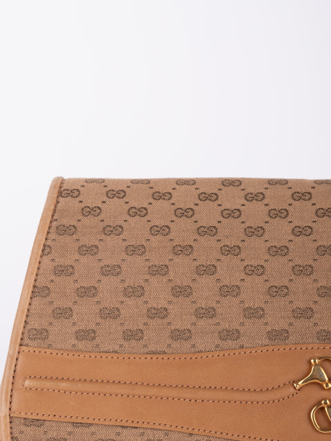Gucci GG Supreme Vintage Flap Clutch