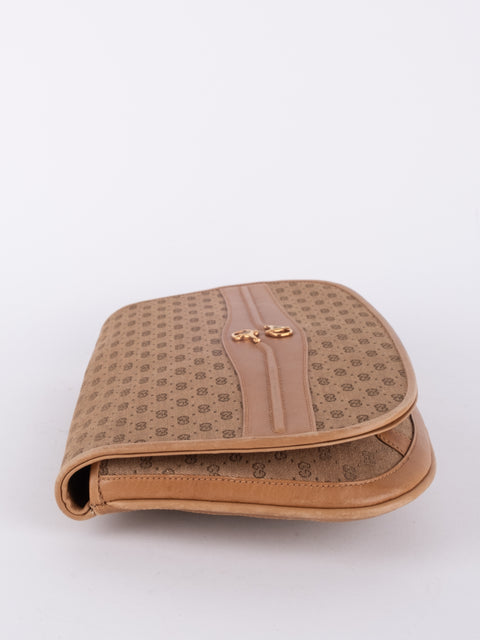 Gucci GG Supreme Vintage Flap Clutch