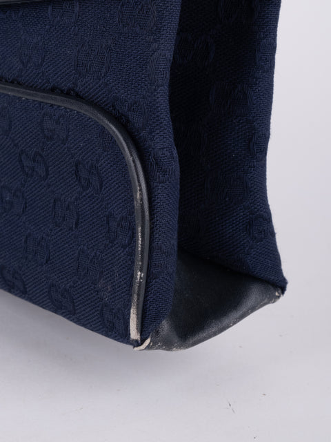 Gucci Vintage Navy Blue Shoulder Bag