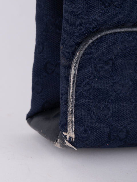 Gucci Vintage Navy Blue Shoulder Bag