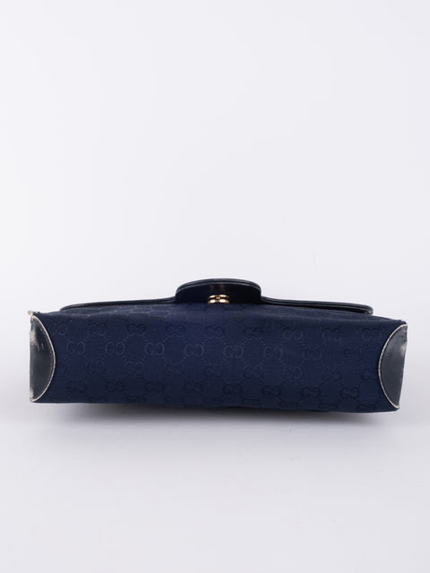 Gucci Vintage Navy Blue Shoulder Bag