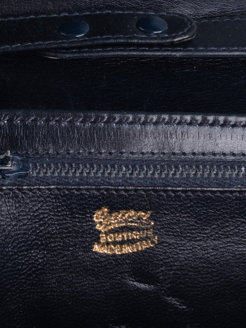 Gucci Vintage Navy Blue Shoulder Bag