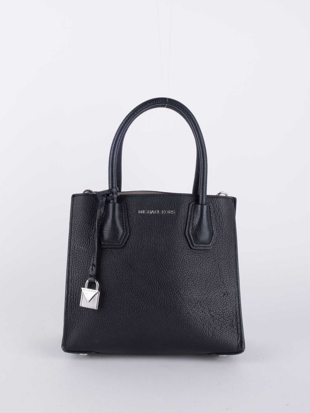 Michael Kors Black Leather Mini Tote Bag