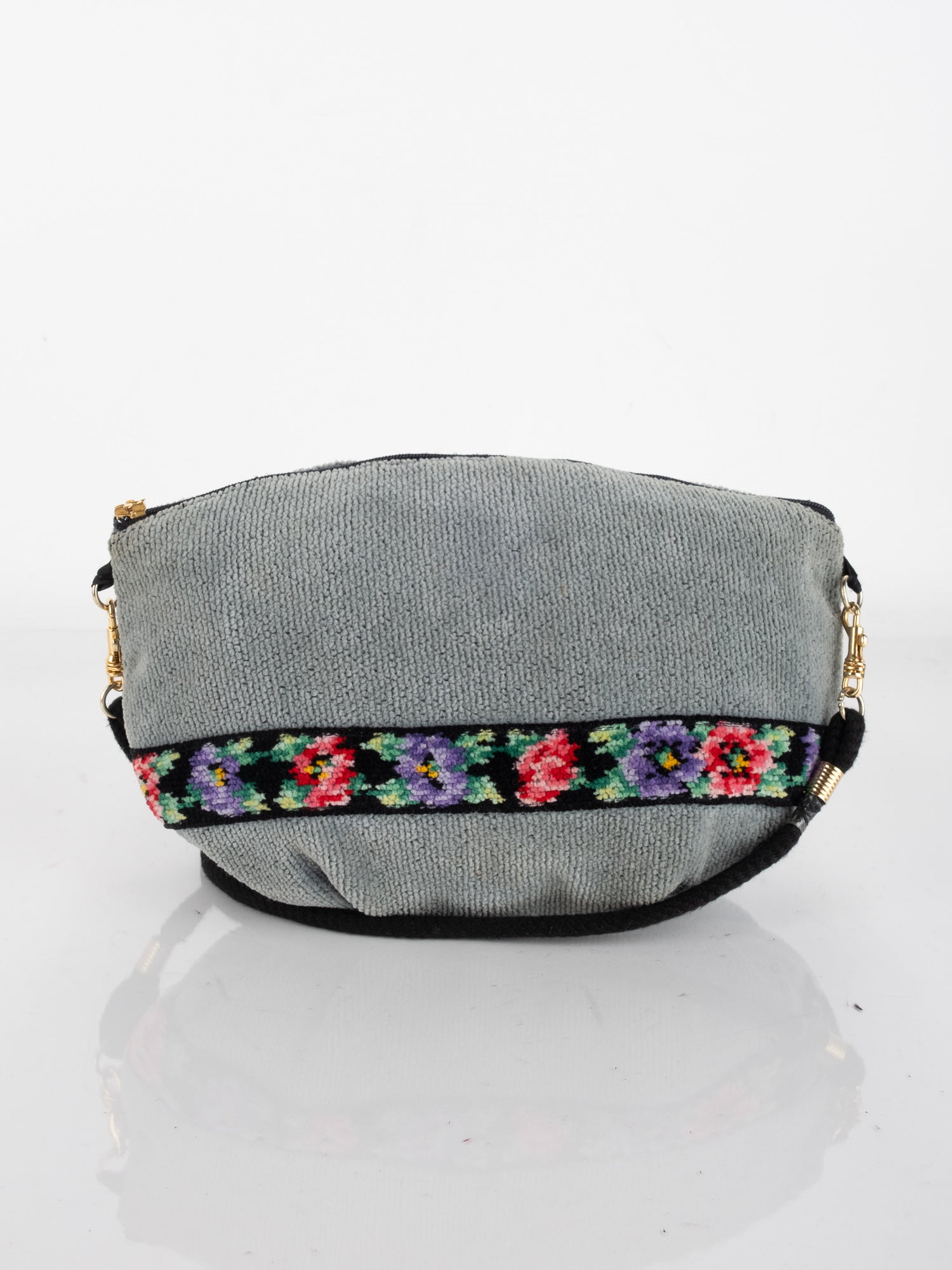 Vintage Embroidered Floral Bag