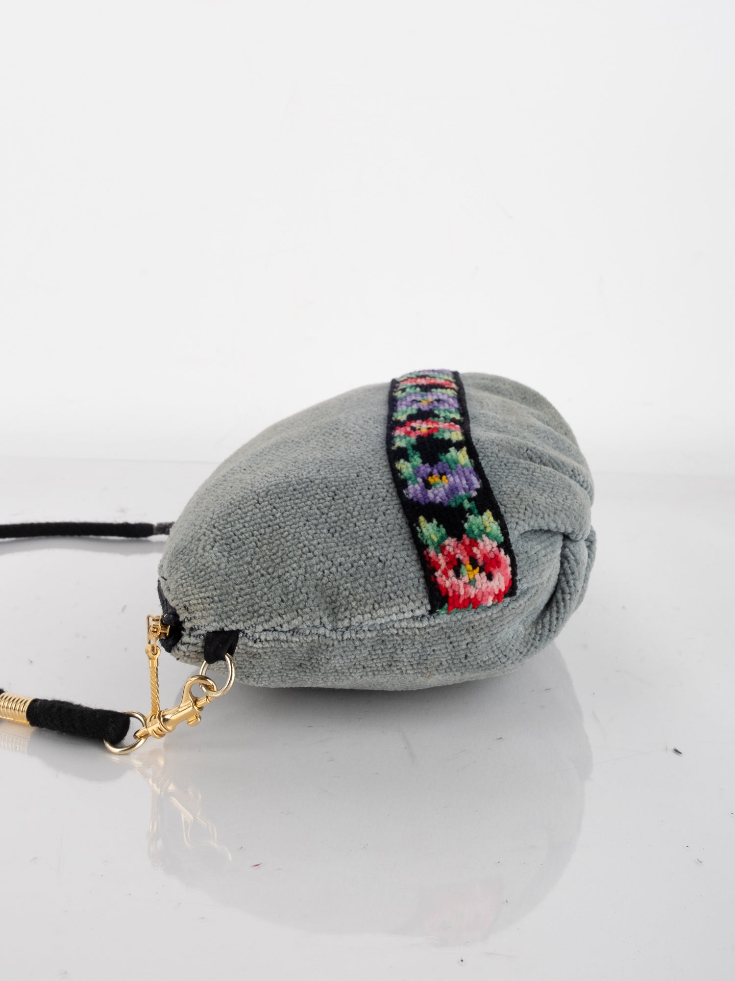 Vintage Embroidered Floral Bag