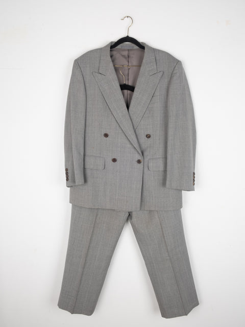 Burberry Light Grey Double Breasted Suit