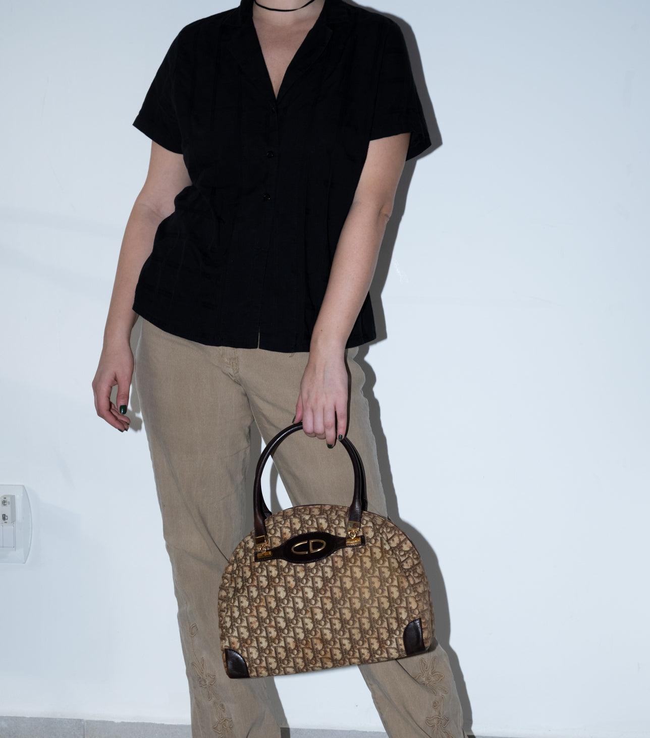 Brown-Beige Trotter Side Bag