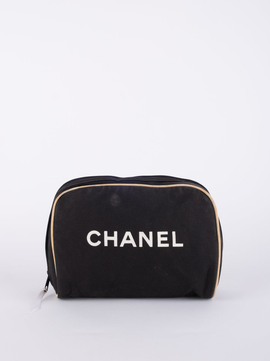 CHANEL Beauty Black Cosmetic Pouch