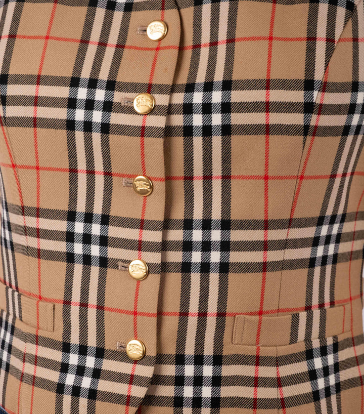 Buttoned Monogram Vest - Volver