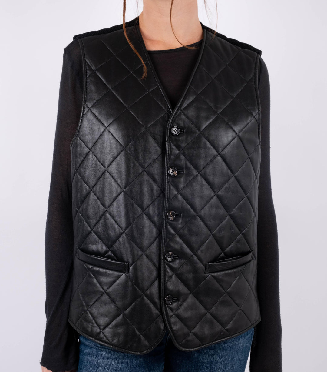 Leather Vest Dior - Volver