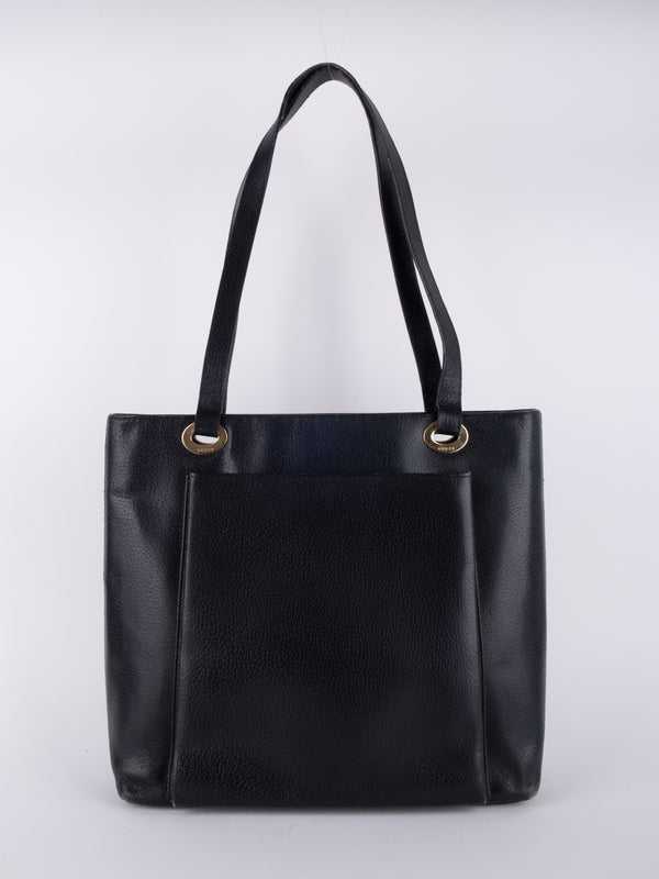 GUCCI Vintage Leather Tote Bag