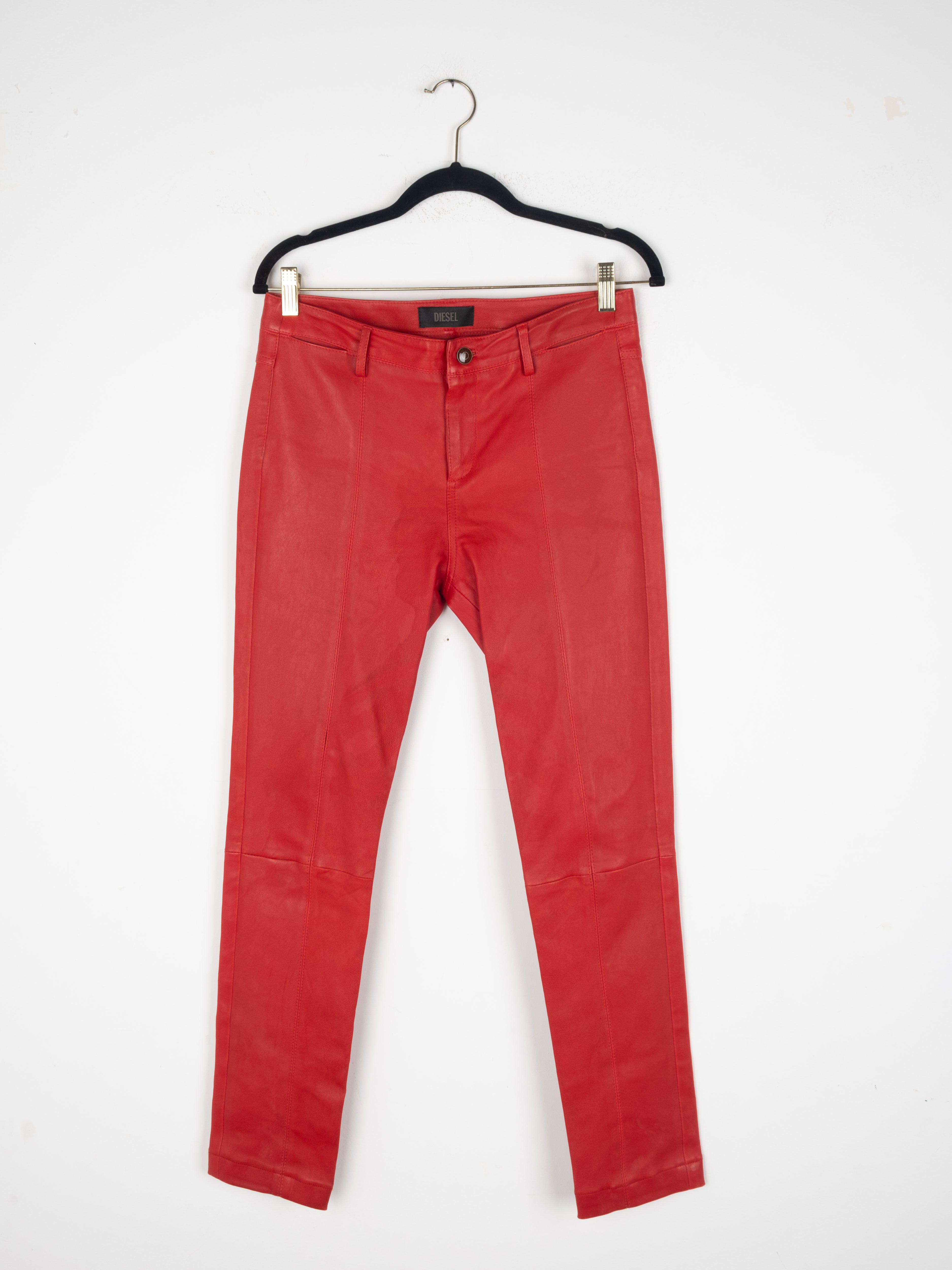 Red Leather Pants